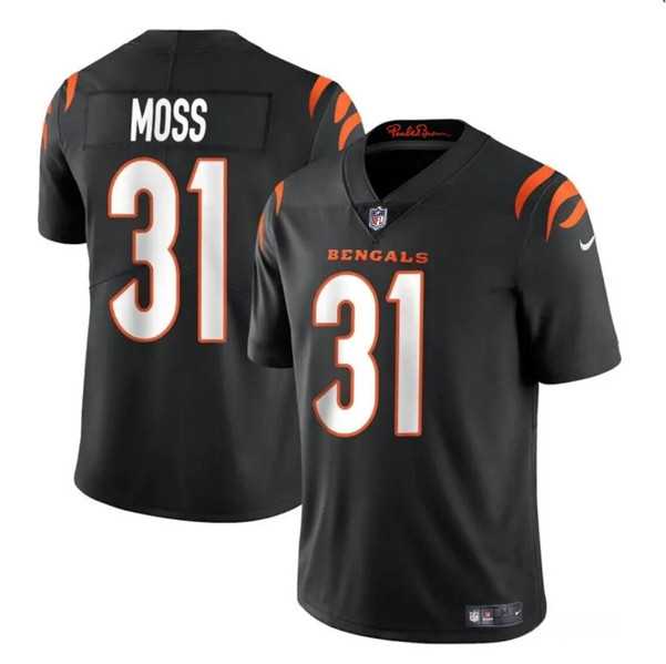 Men & Women & Youth Cincinnati Bengals #31 Zack Moss Black Vapor Untouchable Limited Stitched Jersey